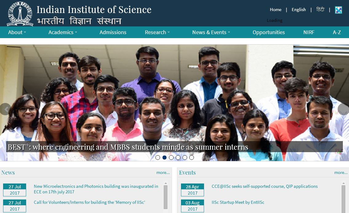 印度科学理工大学 印度科学研究所 indian institute of science