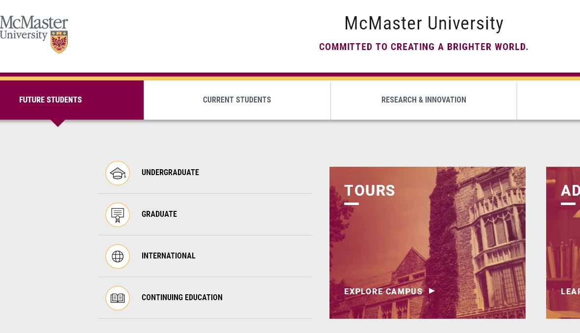 麦克马斯特大学 mcmaster university