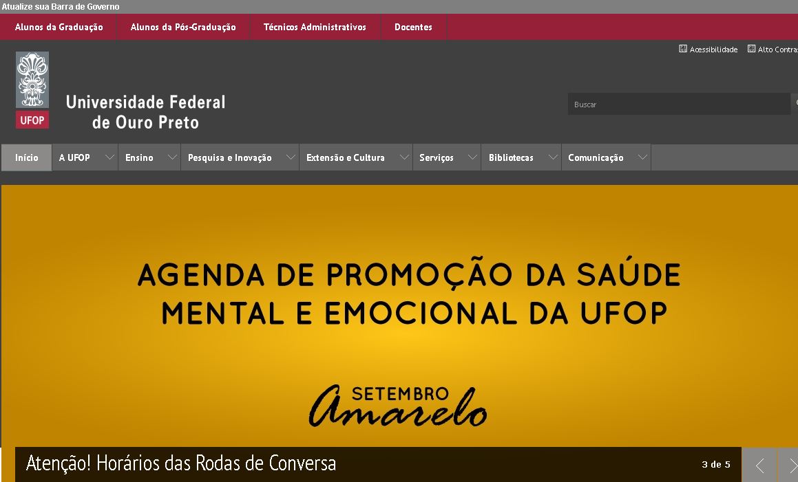联邦黄金大学 Universidade Federal de Ouro Preto UFOP