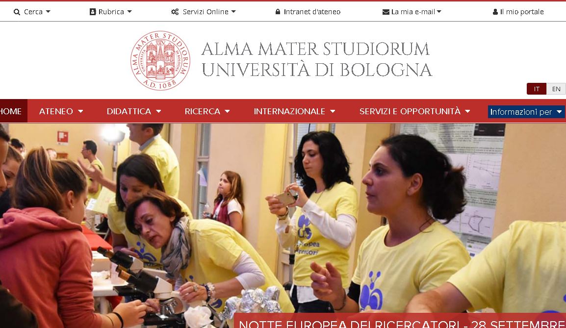 博洛尼亚大学 University of bologna